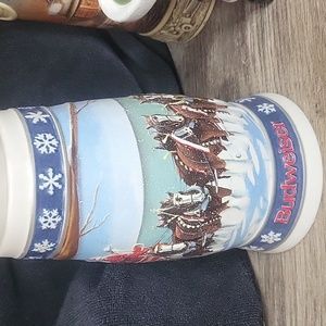 Vintage 1995 Budweiser Holiday Lighting the Way Home Beer Stein